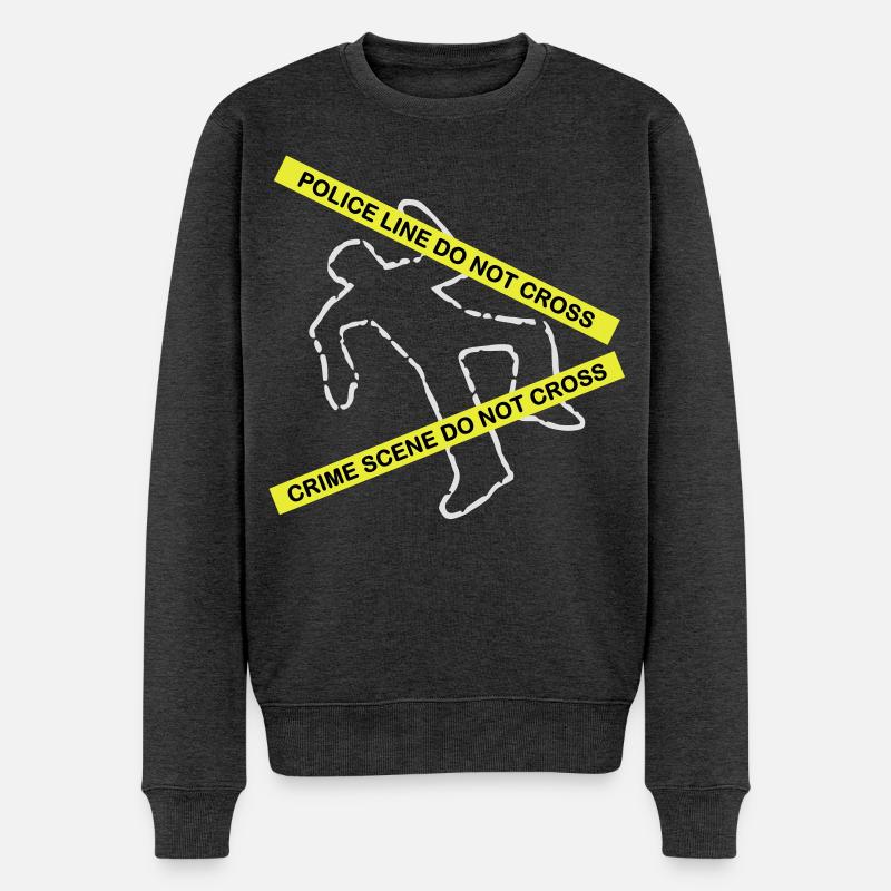 Tatort-Set - Männer Premium Bio Pullover - Anthrazit meliert