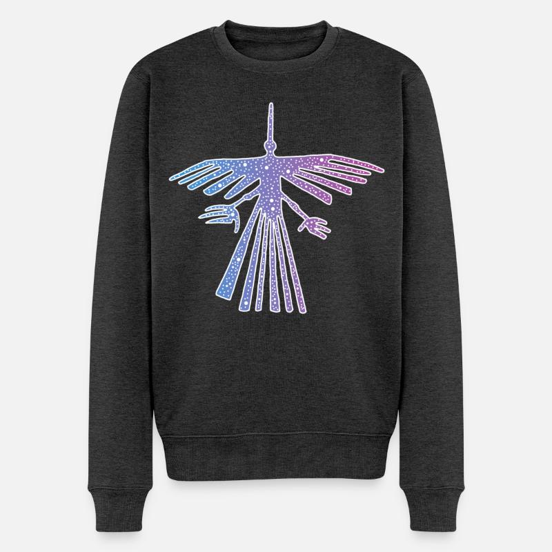 Oiseau de Nazca - Pull Premium bio Homme - anthracite chiné