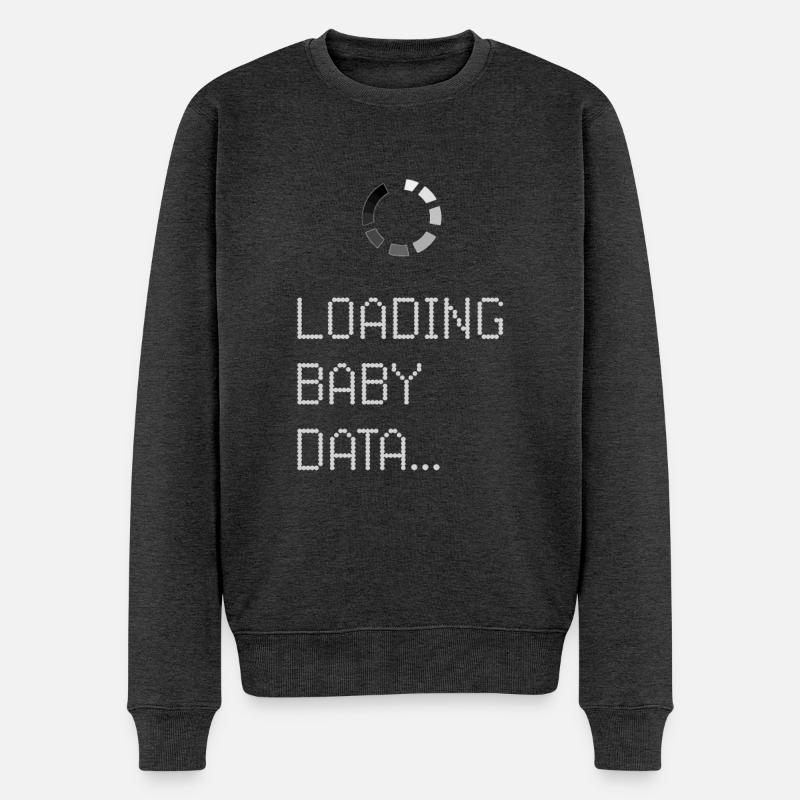 Loading Baby Data - Männer Premium Bio Pullover - Anthrazit meliert