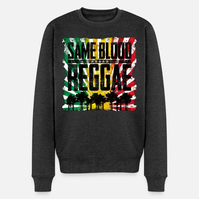 Same Blood, Different Roots Design - Männer Premium Bio Pullover - Anthrazit meliert