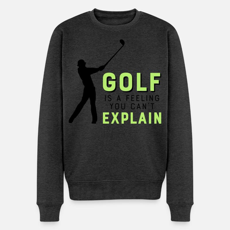 Le golf - Pull Premium bio Homme - anthracite chiné