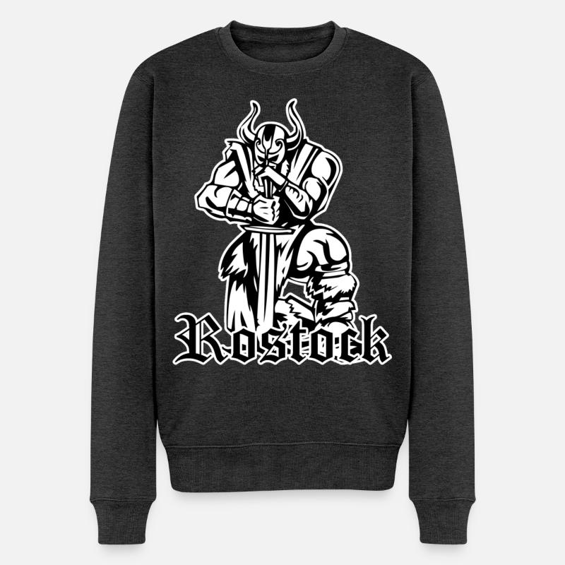 Rostock Rostock Vikings - Conception - Pull Premium bio Homme - anthracite chiné
