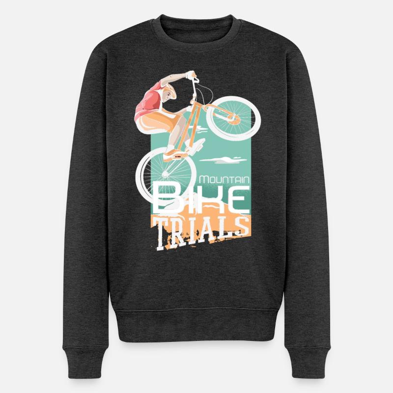 Trial de VTT - Pull Premium bio Homme - anthracite chiné