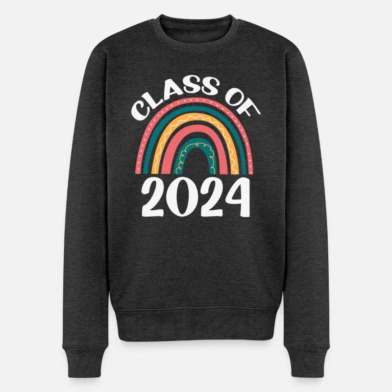Promotion 2024 Rainbow School Student - Pull Premium bio Homme - anthracite chiné