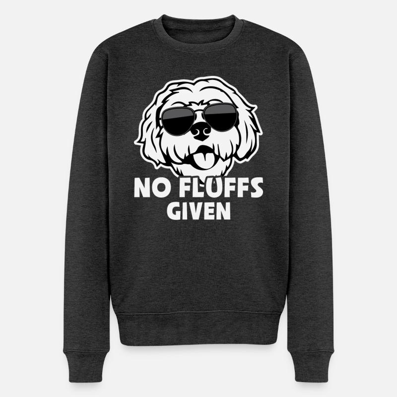 Goldendoodle Labradoodle No Fluffs Chien - Pull Premium bio Homme - anthracite chiné