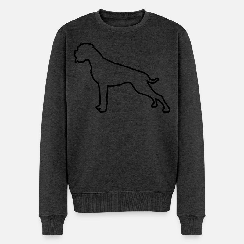 Plan Boxer - Pull Premium bio Homme - anthracite chiné