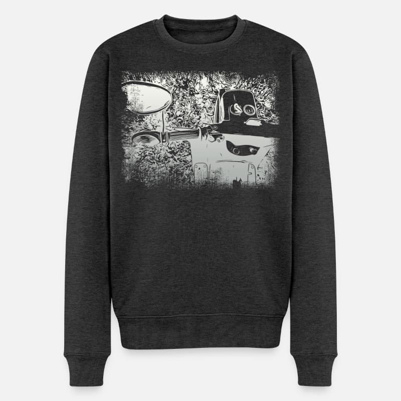 Simson Schwalbe KR51 - Männer Premium Bio Pullover - Anthrazit meliert
