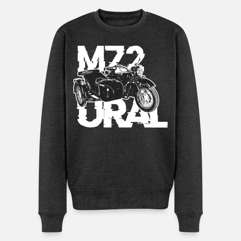 Ural M72 - Männer Premium Bio Pullover - Anthrazit meliert