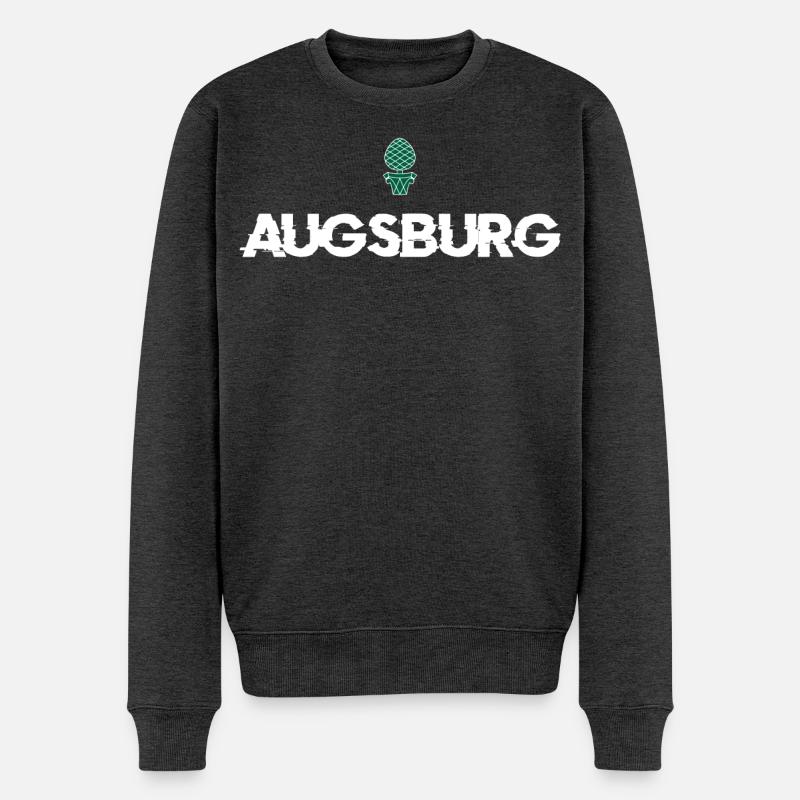 Augsburg Augsburger - Männer Premium Bio Pullover - Anthrazit meliert
