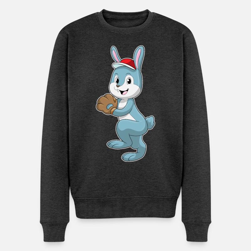 Gant de baseball Bunny - Pull Premium bio Homme - anthracite chiné