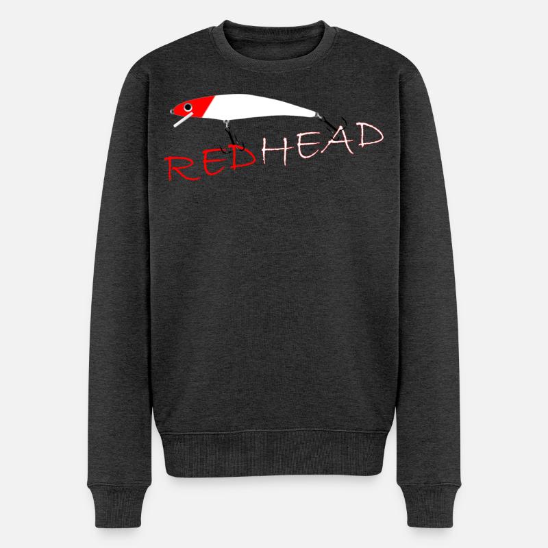 Redhead - Männer Premium Bio Pullover - Anthrazit meliert