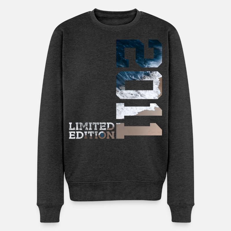 15. GEBURTSTAG LIMITED EDITION 2011 - Männer Premium Bio Pullover - Anthrazit meliert