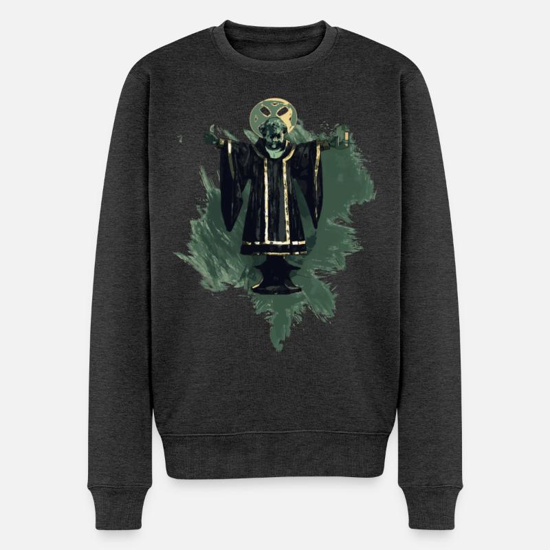 München retro look stylish - Männer Premium Bio Pullover - Anthrazit meliert