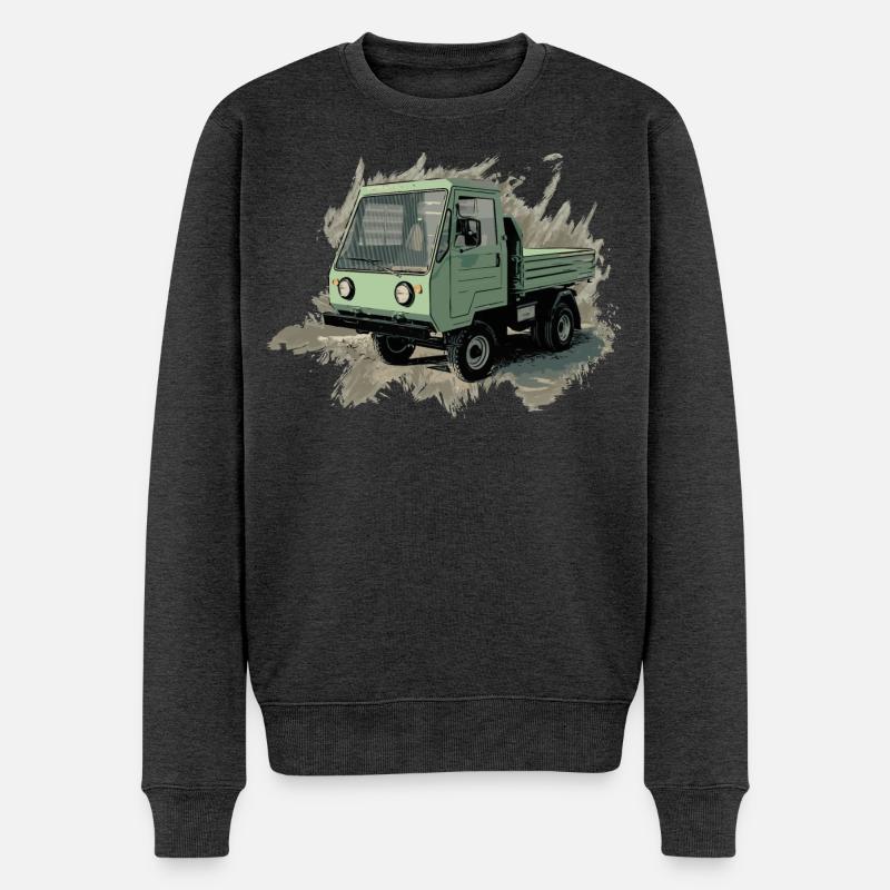 MultiCar M24 - Männer Premium Bio Pullover - Anthrazit meliert