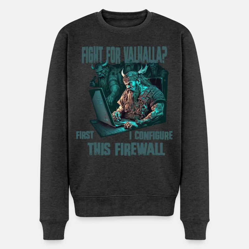 Pare-feu premier programmeur Viking - Pull Premium bio Homme - anthracite chiné