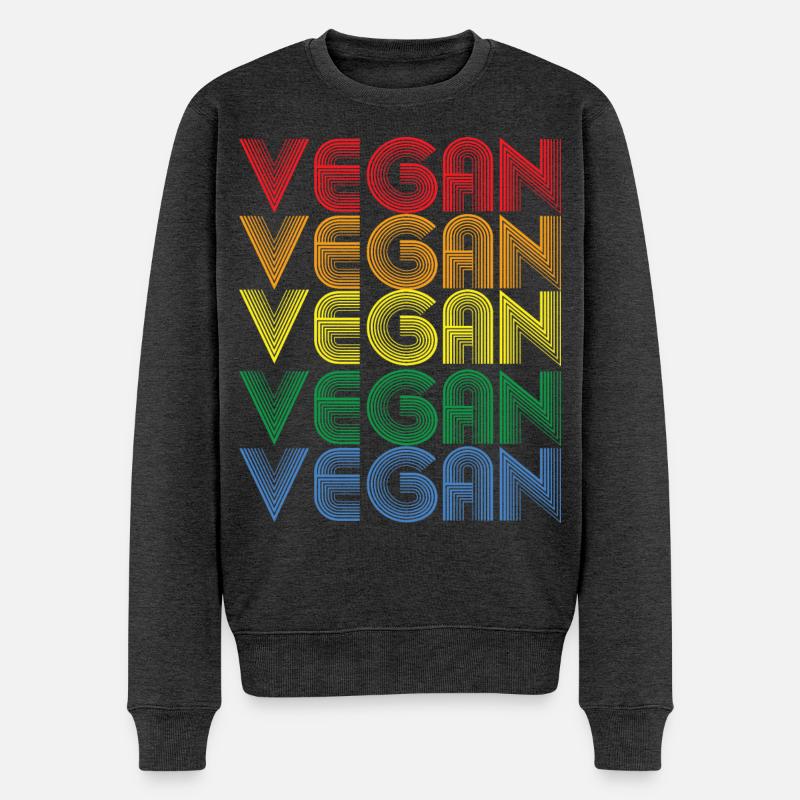 Déclaration Rainbow VEGAN - Pull Premium bio Homme - anthracite chiné