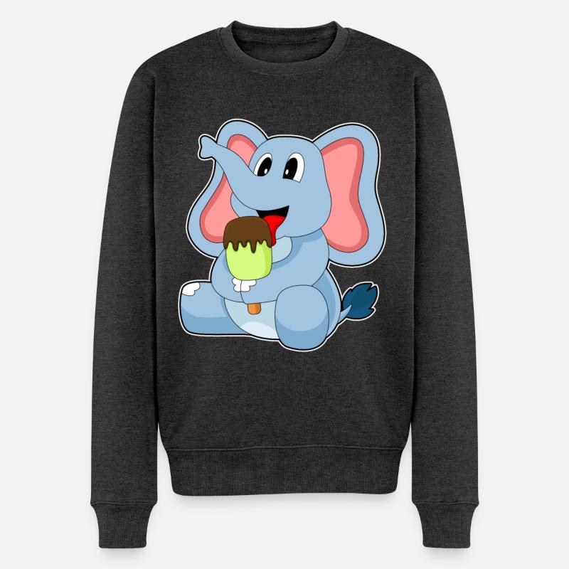 Popsicles d’éléphant - Pull Premium bio Homme - anthracite chiné