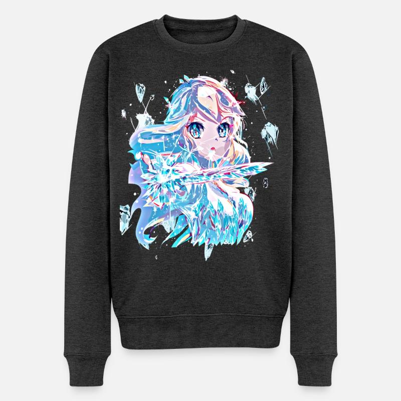 Princesse des glaces - Pull Premium bio Homme - anthracite chiné