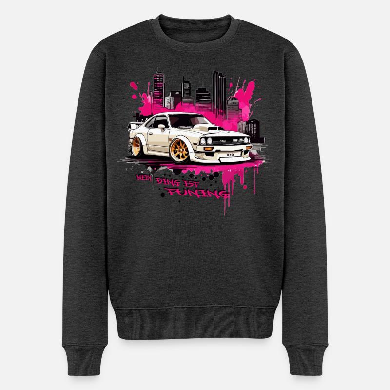Mon truc, c’est le tuning - Pull Premium bio Homme - anthracite chiné