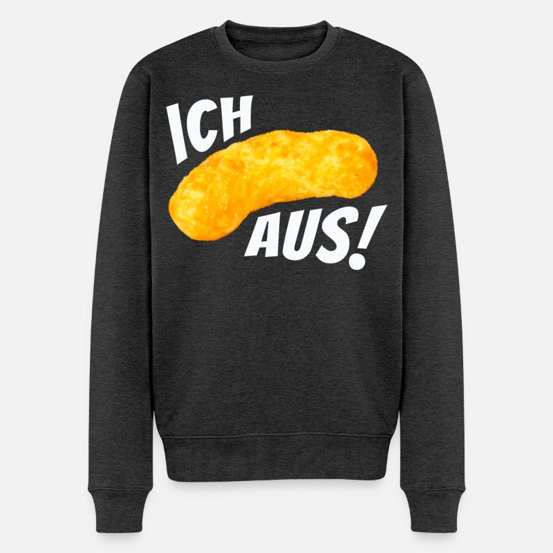Ich flip aus! - Erdnussflip Peanut - Männer Premium Bio Pullover - Anthrazit meliert