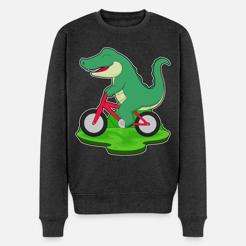 Vélo crocodile - Pull Premium bio Homme - anthracite chiné