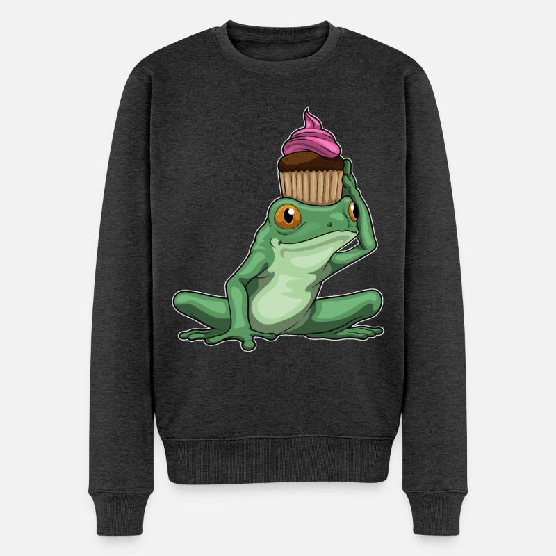 Muffin grenouille - Pull Premium bio Homme - anthracite chiné