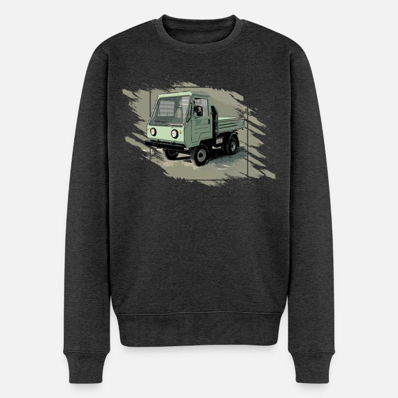 Camion MULTICAR M24 GDR - Pull Premium bio Homme - anthracite chiné