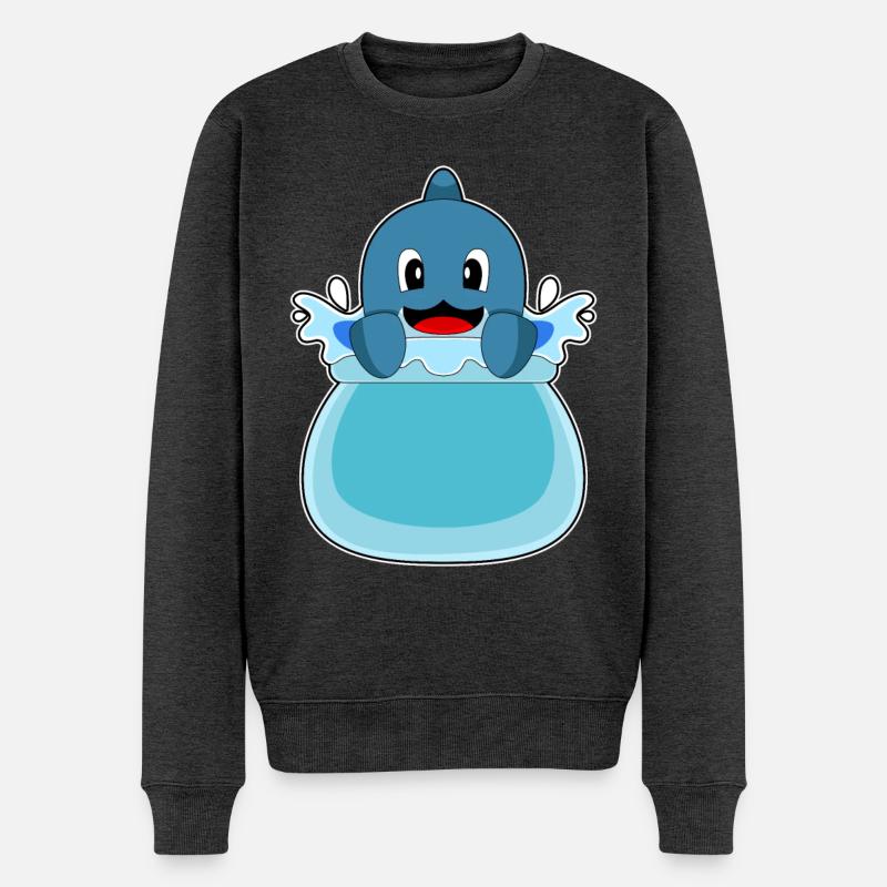 Aquarium des dauphins - Pull Premium bio Homme - anthracite chiné