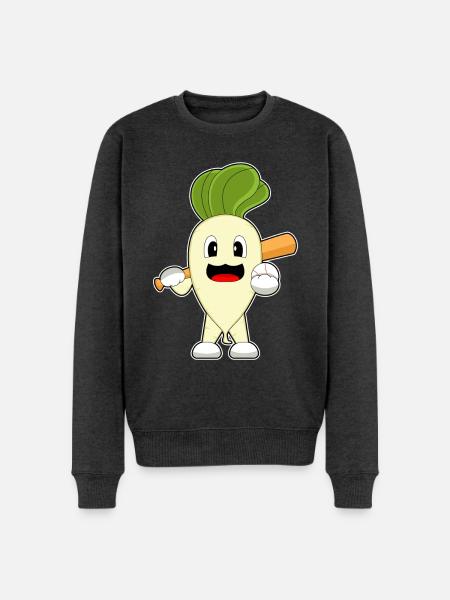 Radish Baseball Baseball Bat - Men's Premium Organic Jumper - heather anthracite