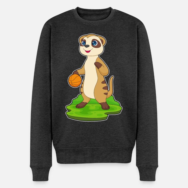 Meerkat Basketteur Basketteur - Pull Premium bio Homme - anthracite chiné