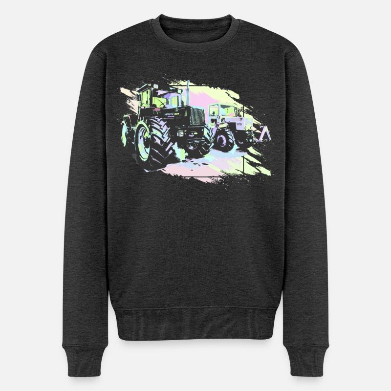 Klassische MB-trac Traktoren - Männer Premium Bio Pullover - Anthrazit meliert