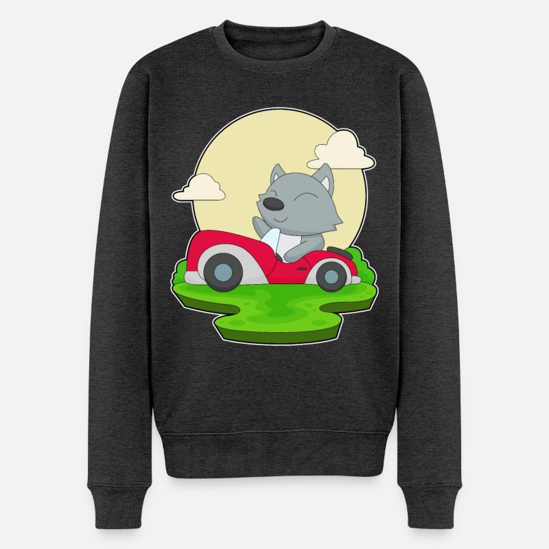 Voiture Cat - Pull Premium bio Homme - anthracite chiné