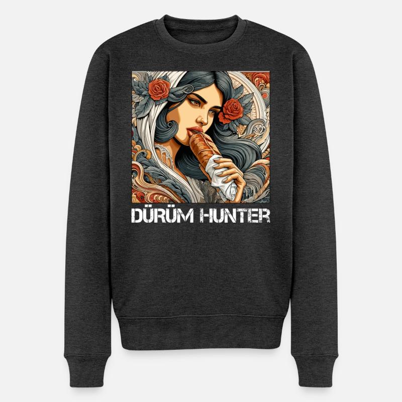 Dürüm Hunter Kebab Cadeau - Pull Premium bio Homme - anthracite chiné