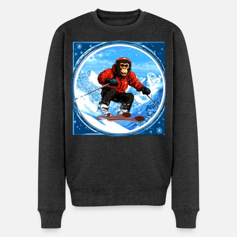 Singe de ski - Pull Premium bio Homme - anthracite chiné