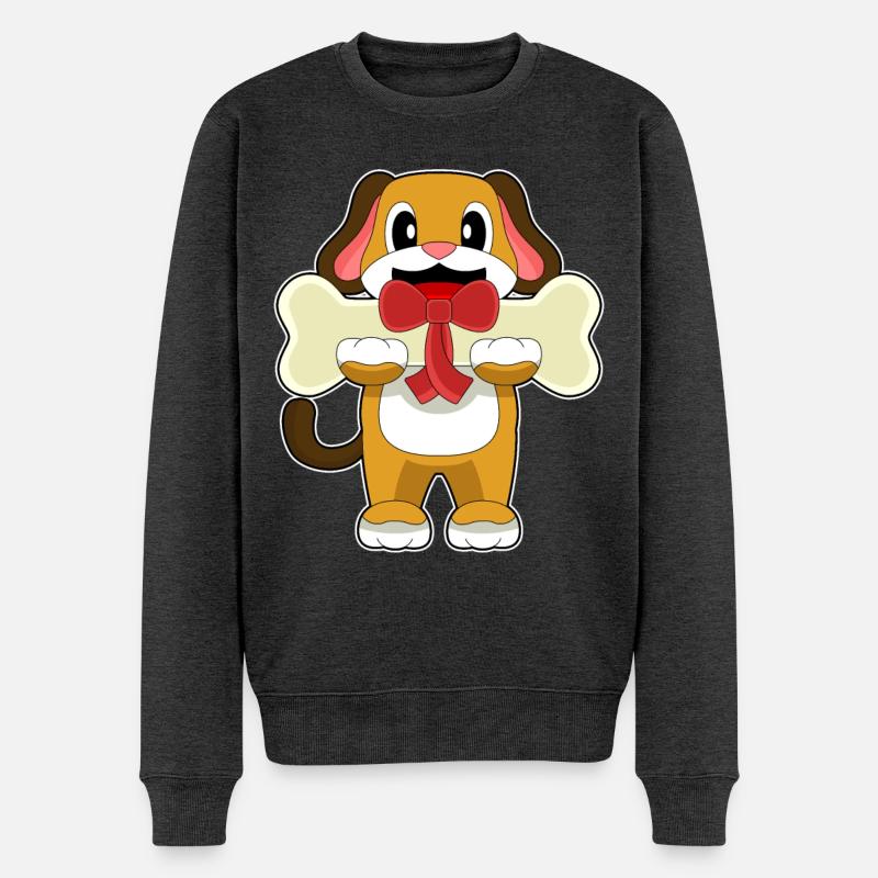 Os de chien - Pull Premium bio Homme - anthracite chiné