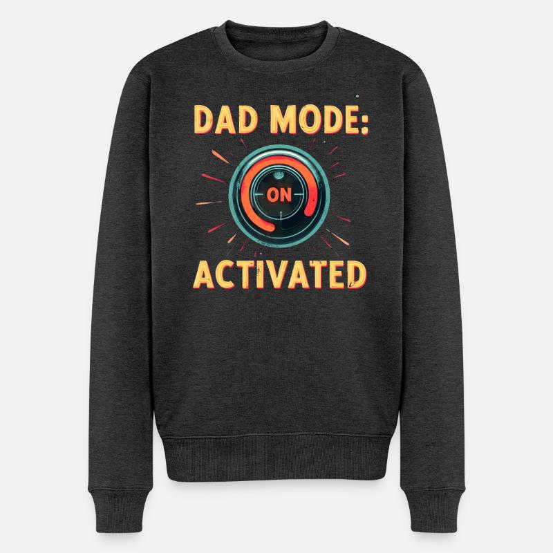 Mode papa : Activé - Pull Premium bio Homme - anthracite chiné