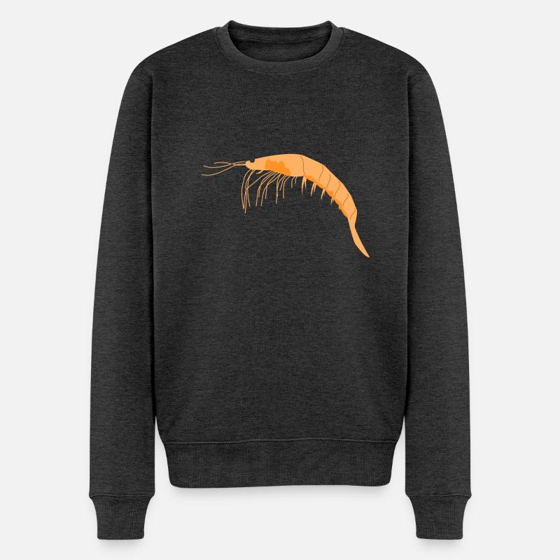 Fundamentaler Ozeanischer Krill - Männer Premium Bio Pullover - Anthrazit meliert