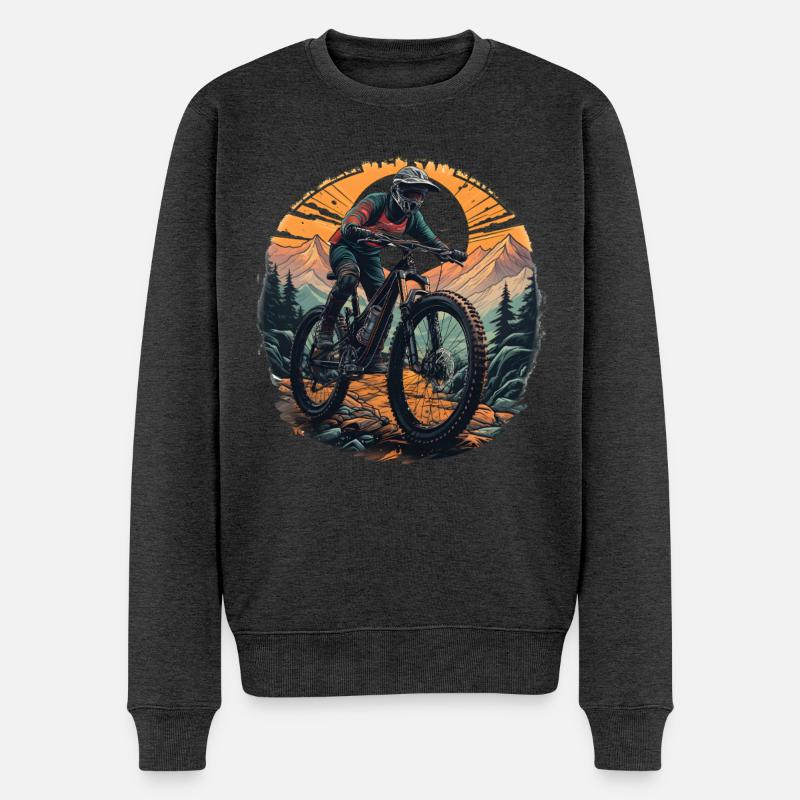 Vtt - Pull Premium bio Homme - anthracite chiné