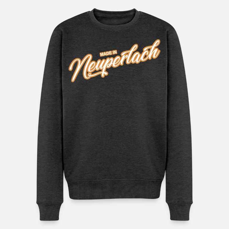Neuperlach - weil´s Deine Hood ist! - Männer Premium Bio Pullover - Anthrazit meliert