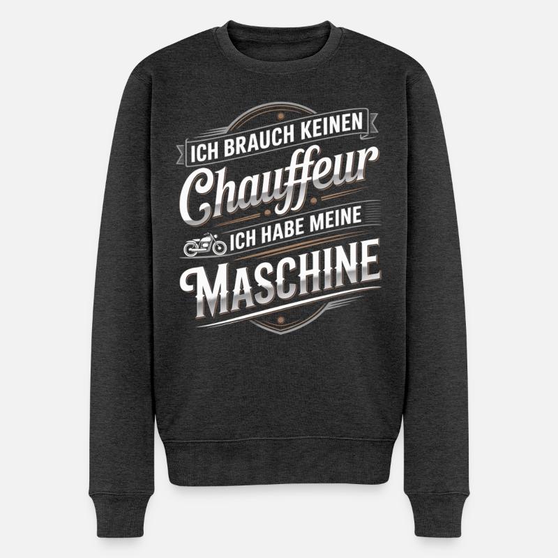 Machine au lieu d’un chauffeur - Pull Premium bio Homme - anthracite chiné