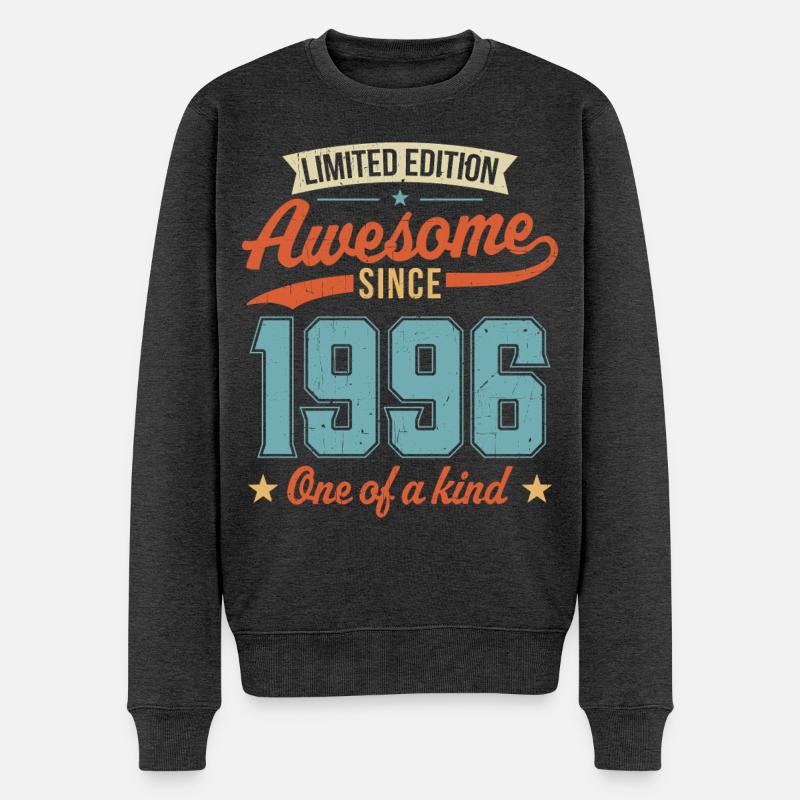 Genial seit 1996 - Männer Premium Bio Pullover - Anthrazit meliert