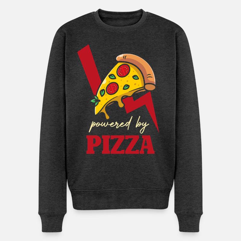 Power Pizza Blitz Logo - Pull Premium bio Homme - anthracite chiné