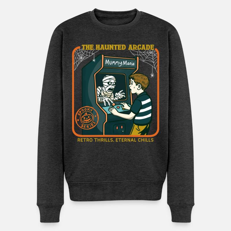 L’arcade hantée - Pull Premium bio Homme - anthracite chiné