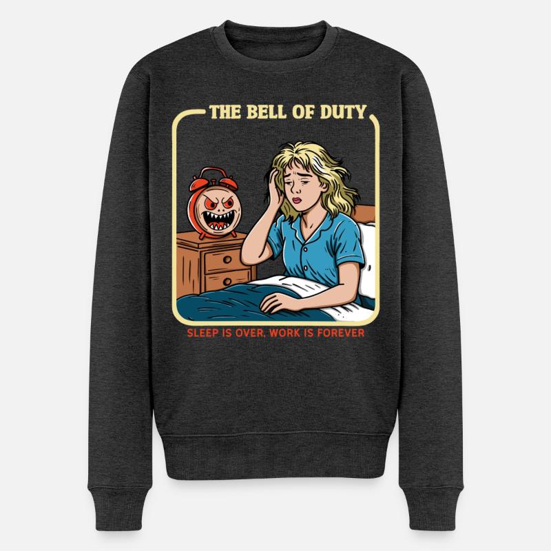 Die Glocke der Pflicht - Männer Premium Bio Pullover - Anthrazit meliert