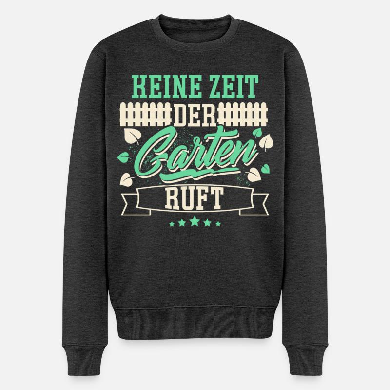 Garten Schrebergarten - Männer Premium Bio Pullover - Anthrazit meliert