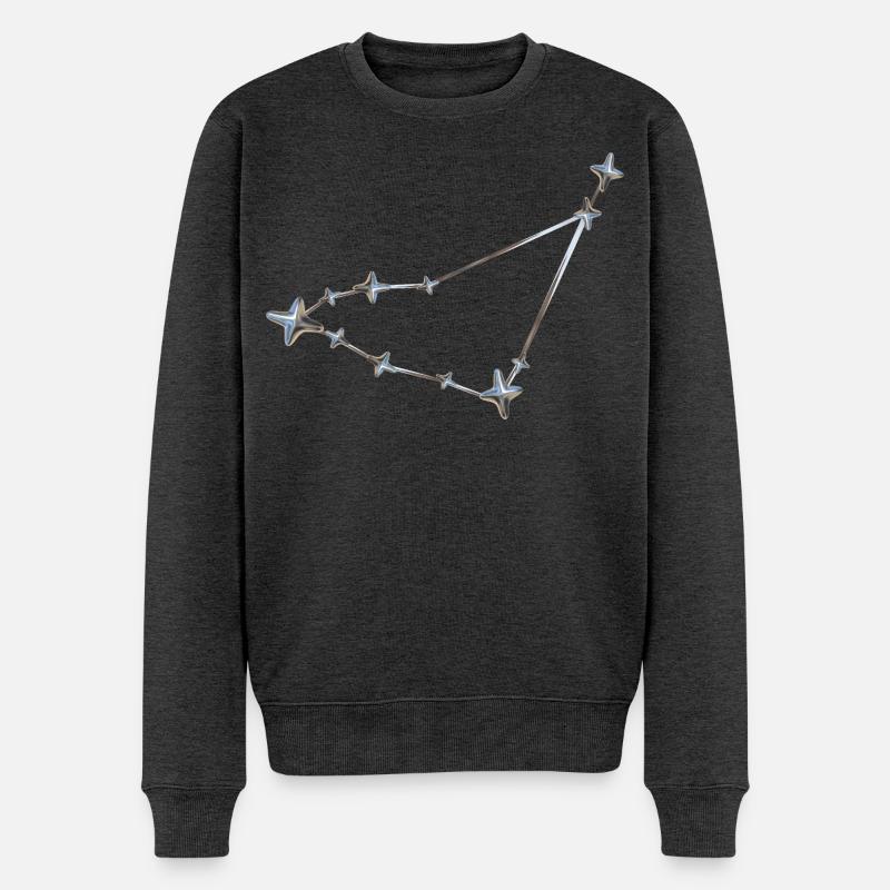 Rangée d’étoiles Conception de constellation - Pull Premium bio Homme - anthracite chiné
