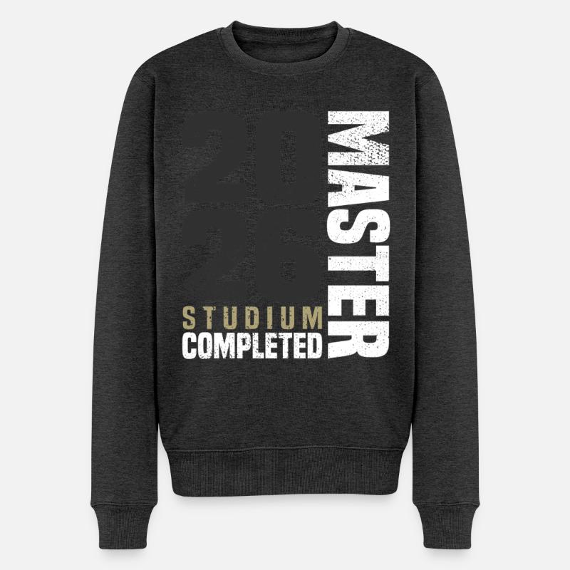 Master Abschluss 2026 - Männer Premium Bio Pullover - Anthrazit meliert