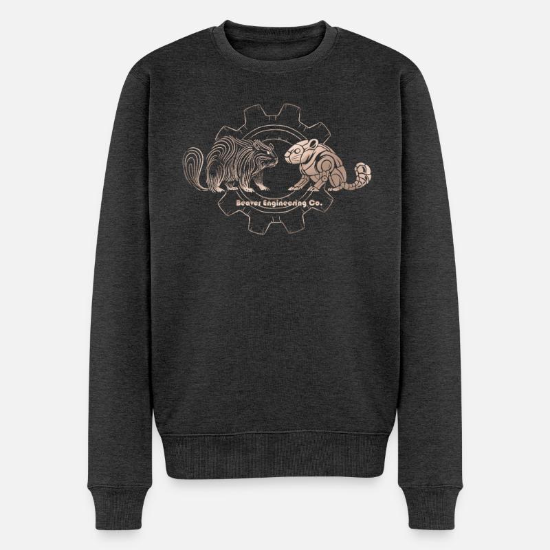 Timberborn – Beaver Engineering Co. - Männer Premium Bio Pullover - Anthrazit meliert