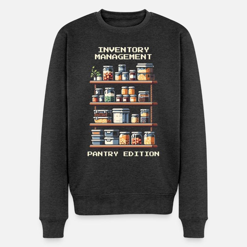 Inventory Management | Pantry Edition - Männer Premium Bio Pullover - Anthrazit meliert
