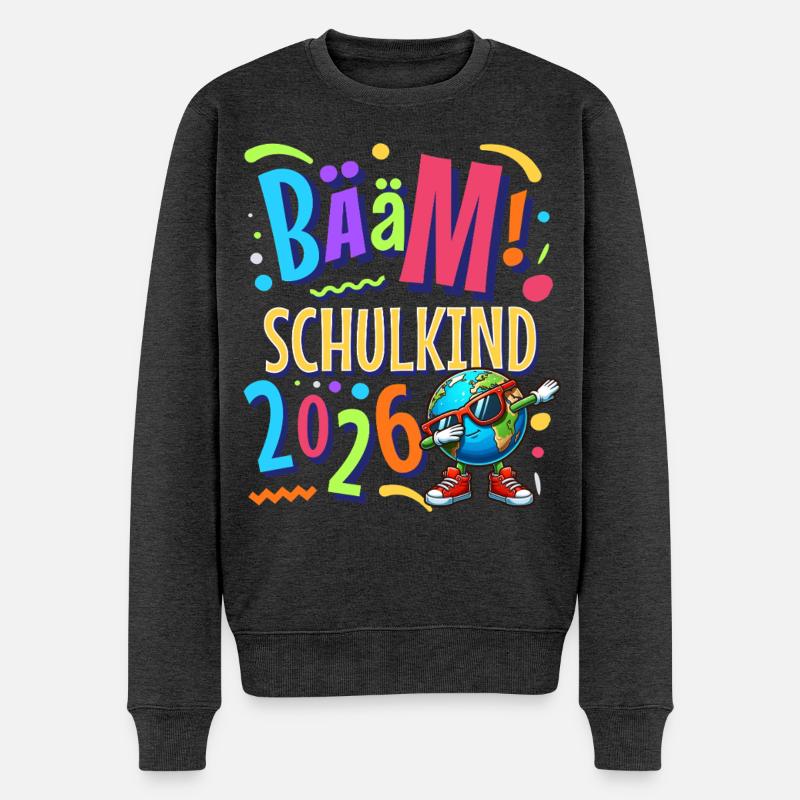 Bääm Écolier 2026 - Pull Premium bio Homme - anthracite chiné